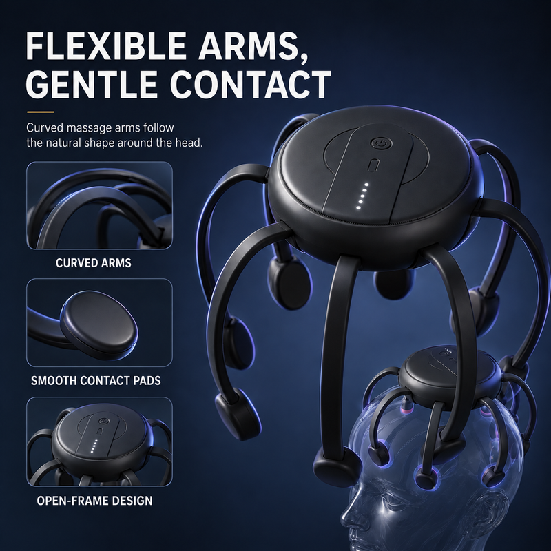Relaxora – Intelligent 8-Head Scalp Massager