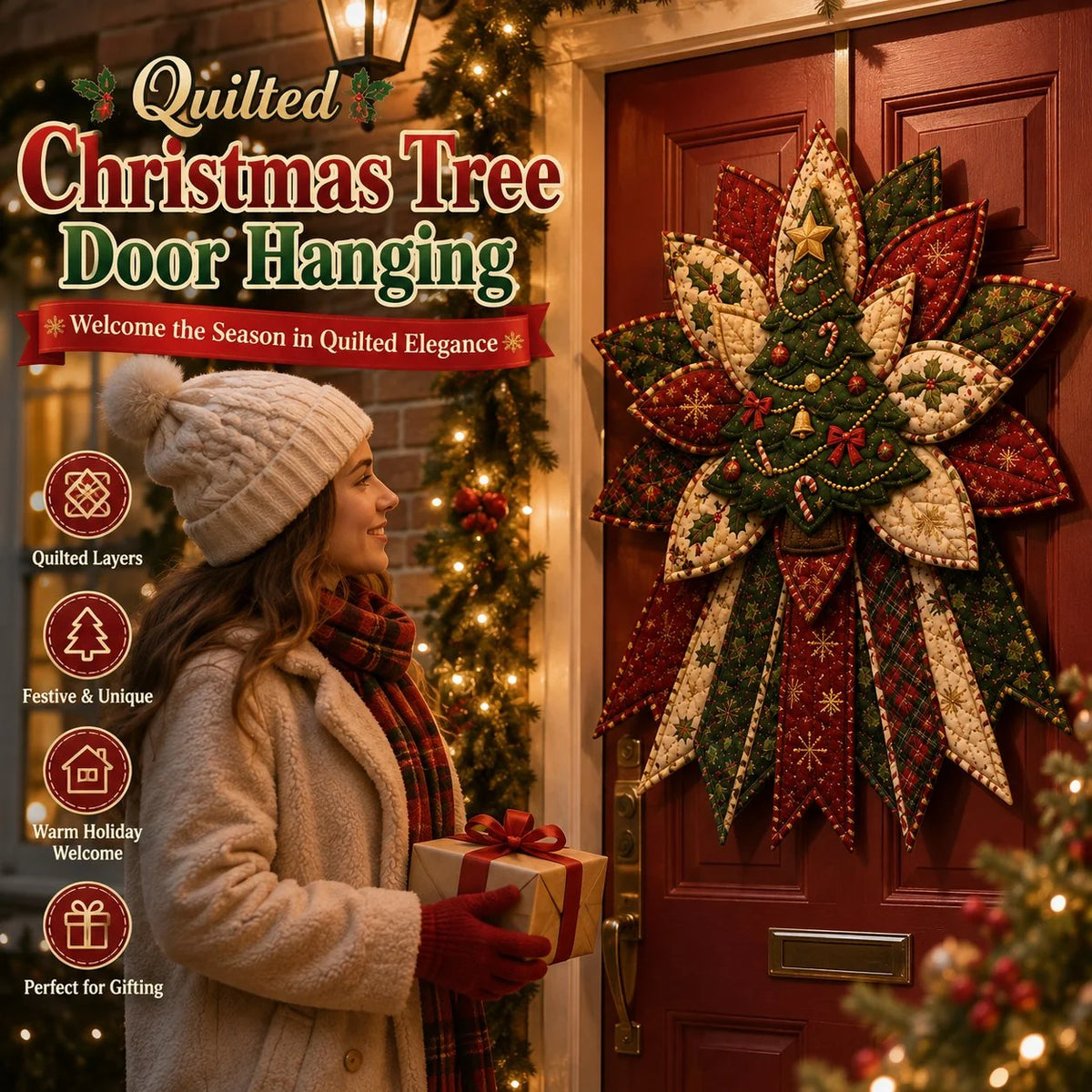 QuiltMuse – Christmas Character Door Hanger Sewing Kit