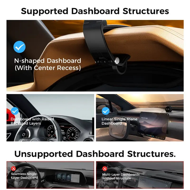MagnaGrip – 95° Adjustable Magnetic Car Phone Mount