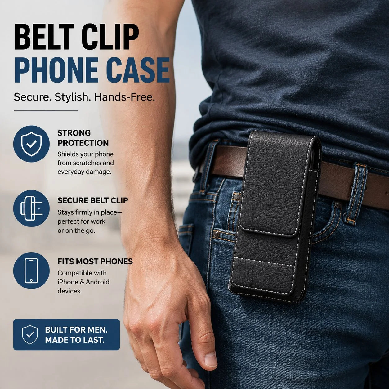 BeltGuard – Premium Magnetic Phone Carry Waist Pouch