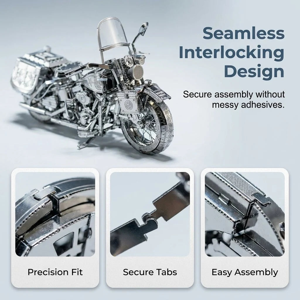 MotoCraft – 3D Metal Motorcycle Assembly Puzzle