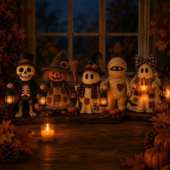 BooCraft – Rustic Halloween Shelf Sitter Set