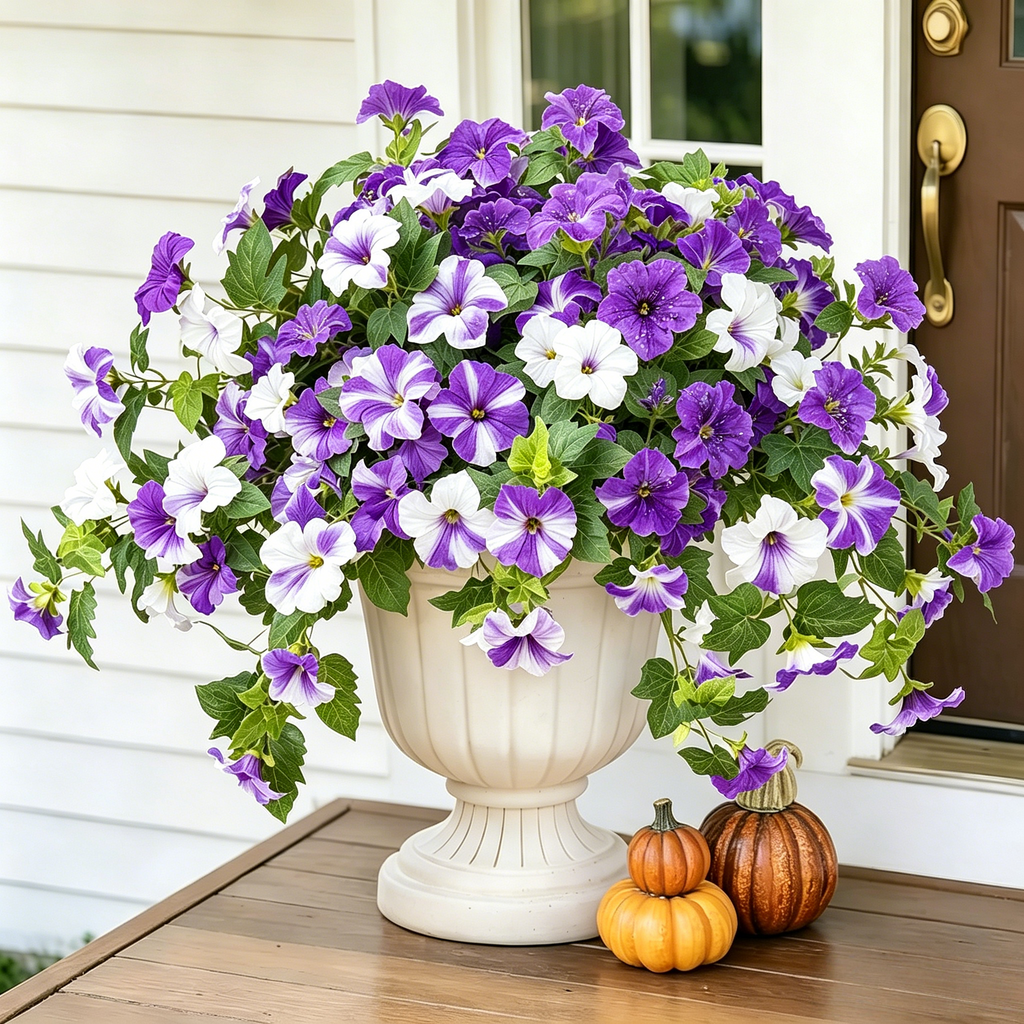 BloomCharm – UV-Resistant Artificial Petunia Bouquet
