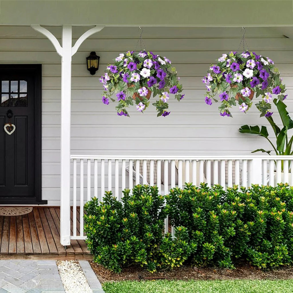 BloomCharm – UV-Resistant Artificial Petunia Bouquet