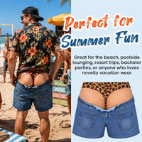 DenimFrenzy – Leopard Illusion Summer Shorts