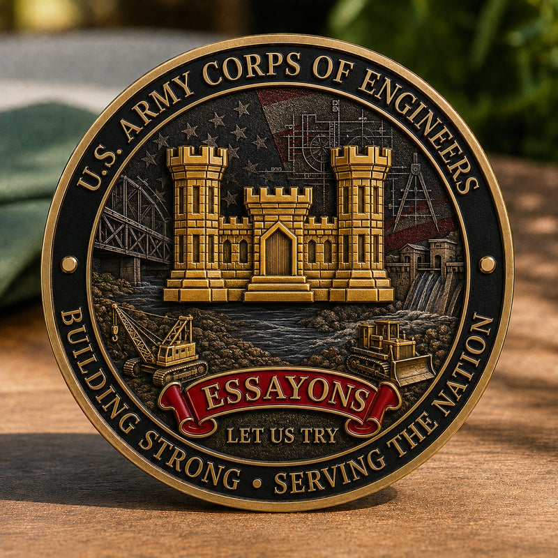 CorpsCrest – U.S. Army Corps of Engineers “Essayons” Coin