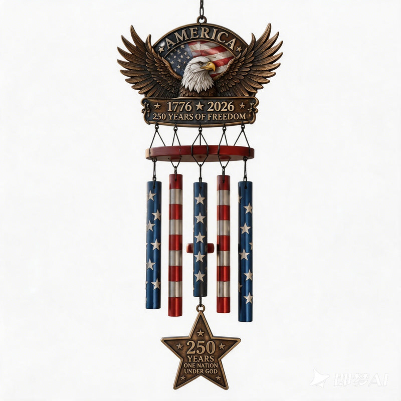 HeritageChime – Premium Patriotic Memorial Wind Chime