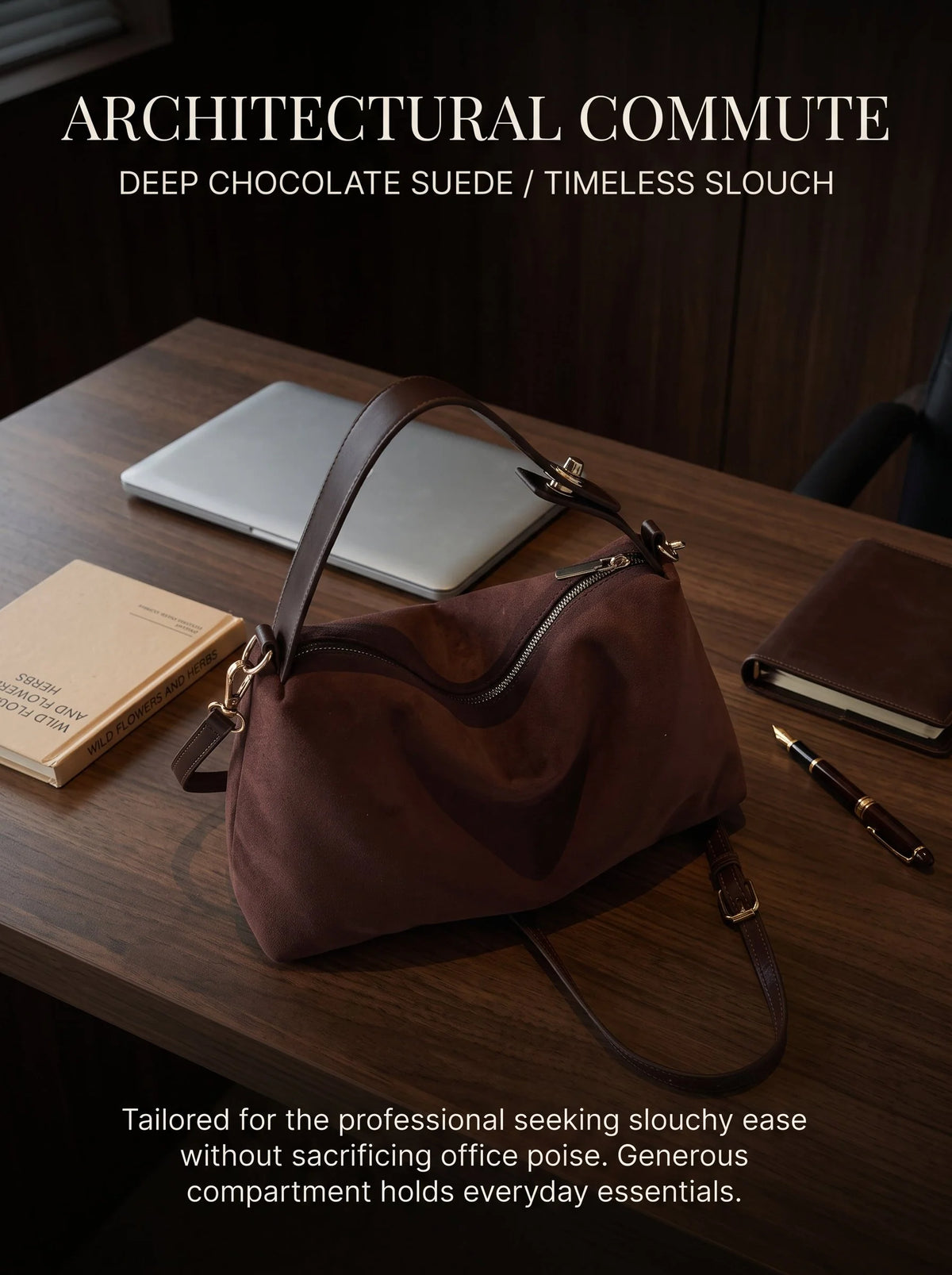 Vintara – Women’s Timeless Suede Boston Bag