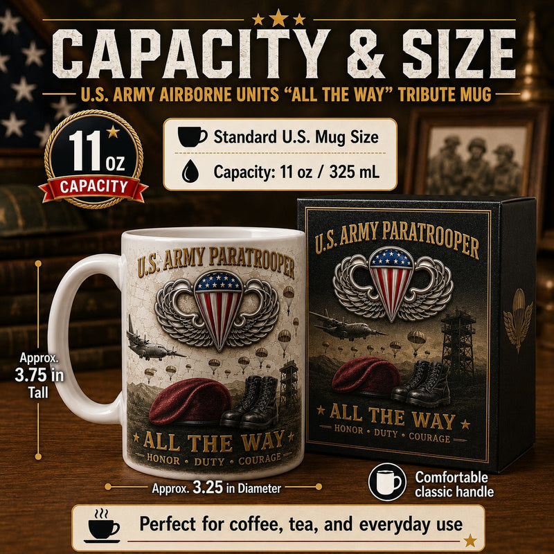SkyWarrior – U.S. Army Paratrooper Tribute Mug
