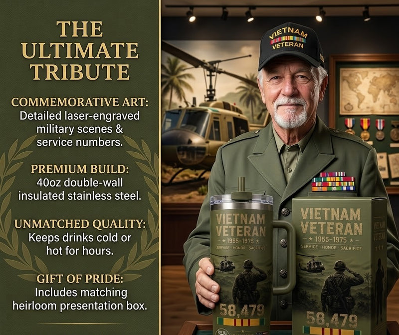 HonorSteel – Veteran Stainless Steel Insulated Travel Tumbler