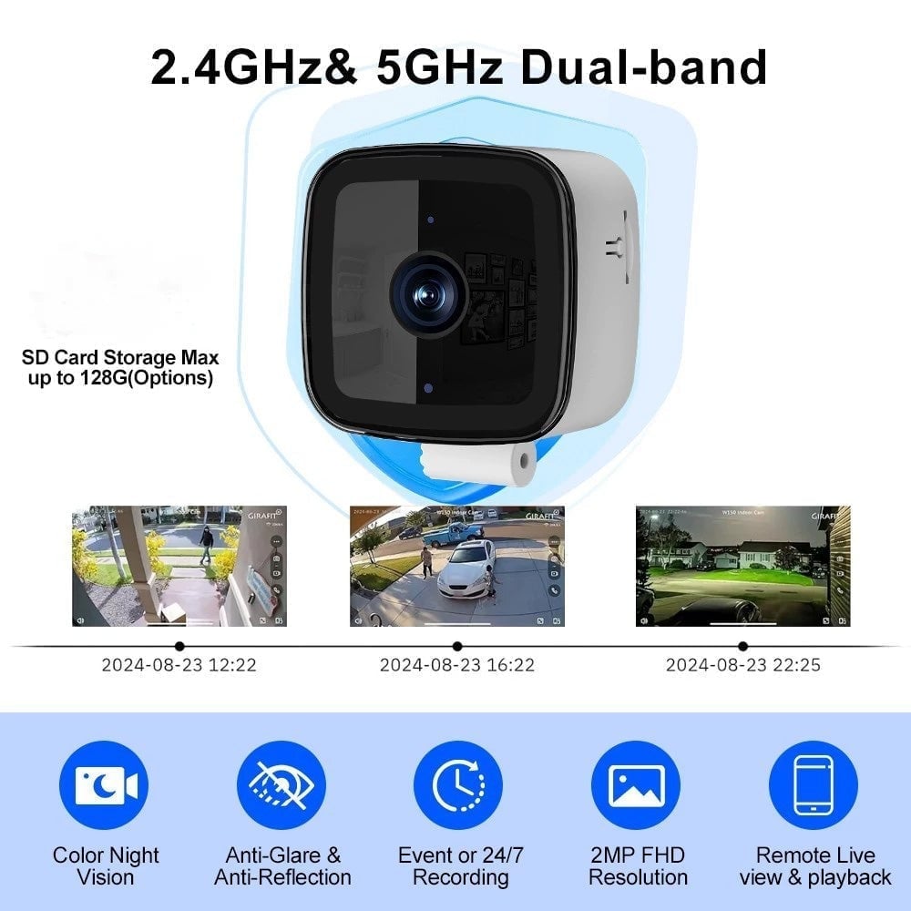 Smart 2K Window Security Camera-usb