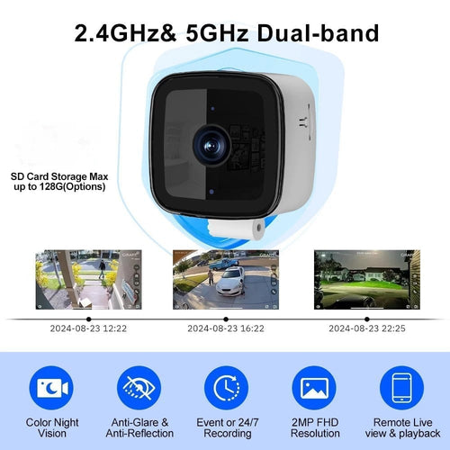 Smart 2K Window Security Camera-usb