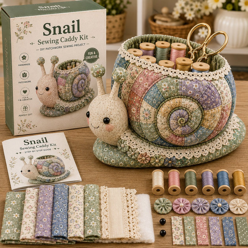 SewCottage – DIY Vintage Patchwork Sewing Caddy