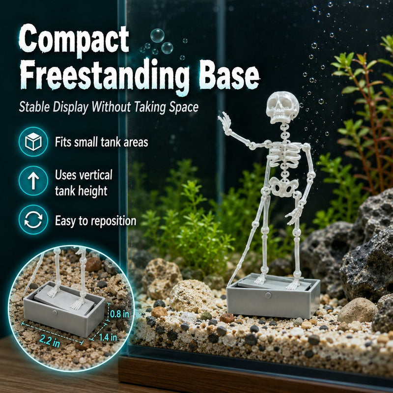 AquaBones – Dancing Skeleton Aquarium Ornament