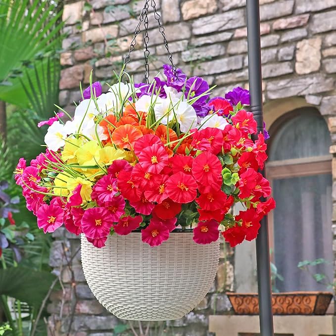 BloomHaven – Vibrant Morning Glory Garden Décor