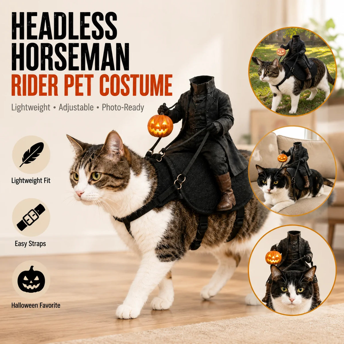 SpookRider – Headless Horseman Pet Halloween Costume
