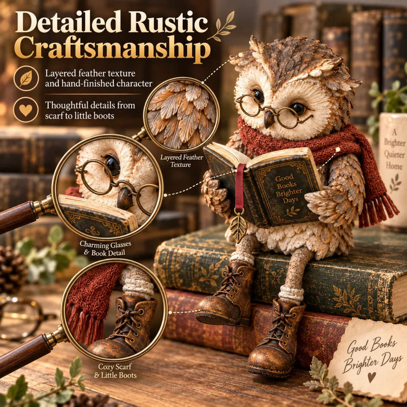 StoryHaven – Reading Owl Figurine