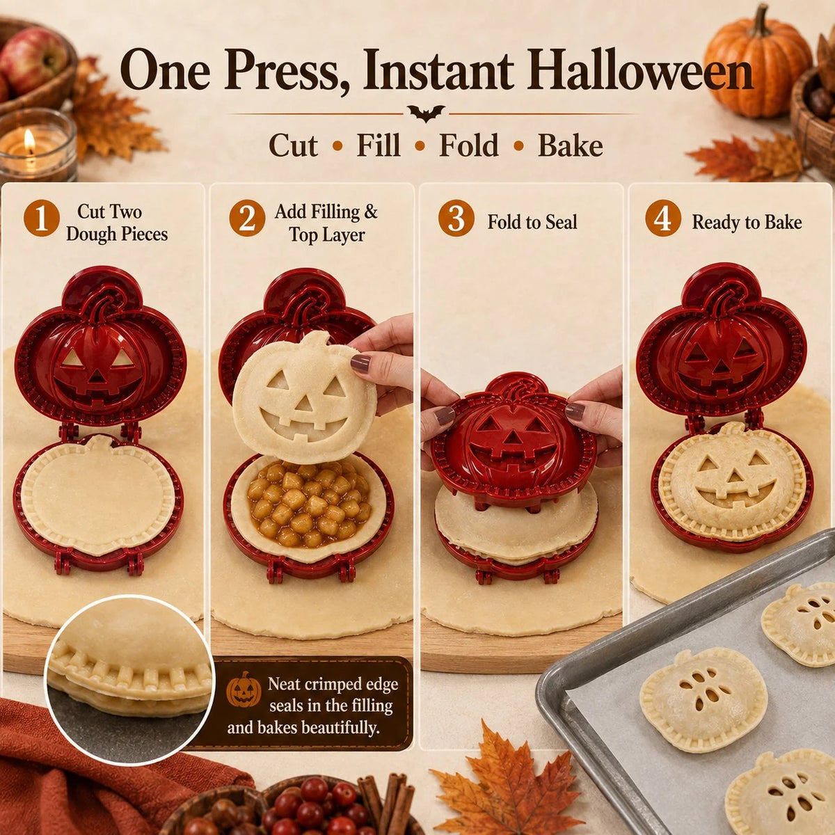 SpookPie – Halloween Mini Pie Shaping Mold