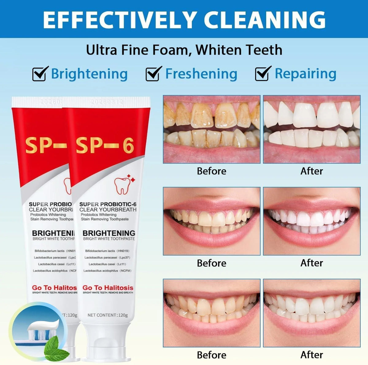 BrightBiome – Probiotic Whitening Toothpaste