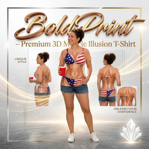 BoldPrint – Premium 3D Muscle Illusion T-Shirt
