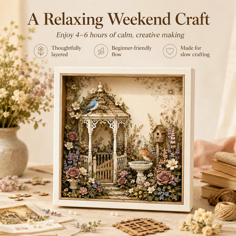 CottageCharm – DIY Layered Garden Shadow Box