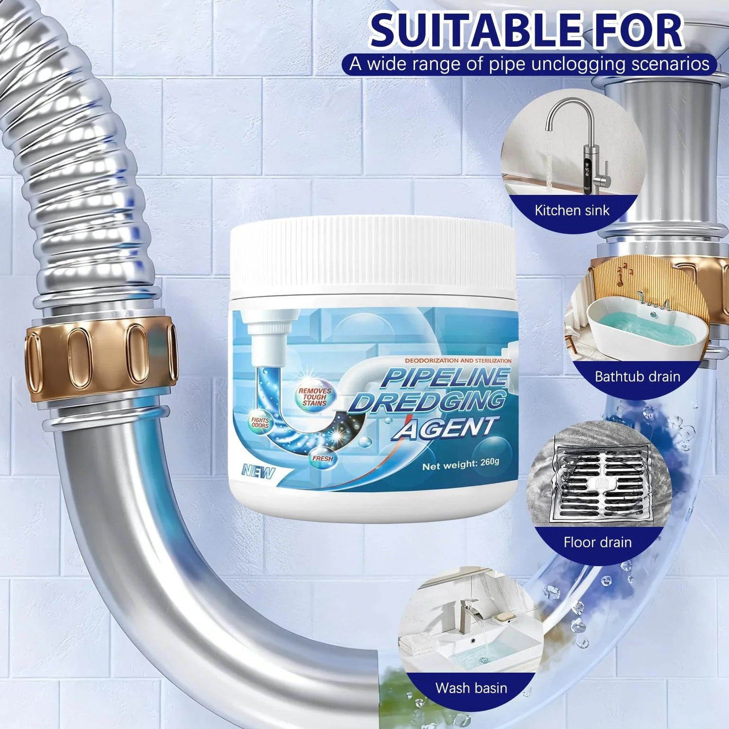 FlowForce – Heavy-Duty Drain Clog Remover