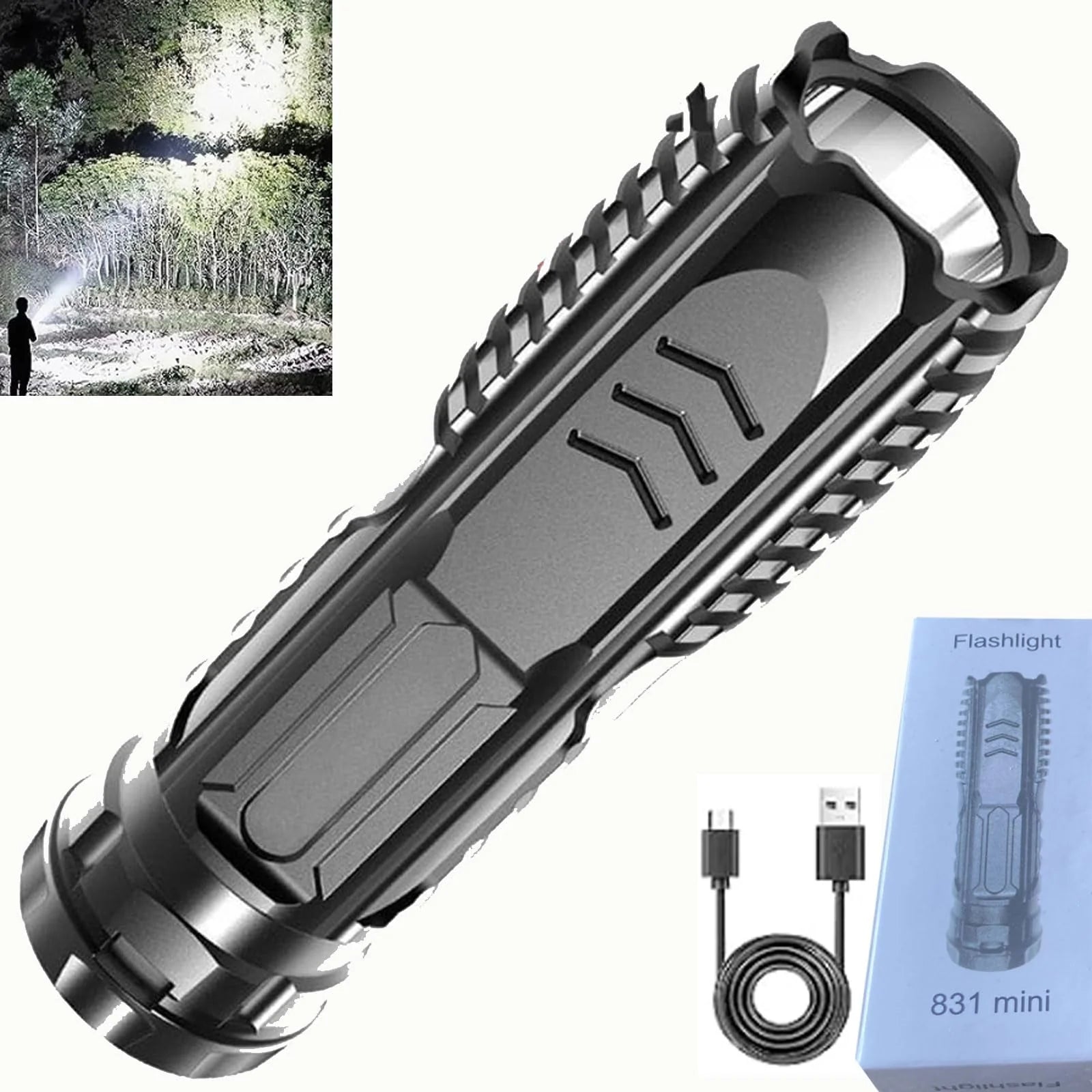 BrightForce – Multifunctional Rechargeable LED Flashlight