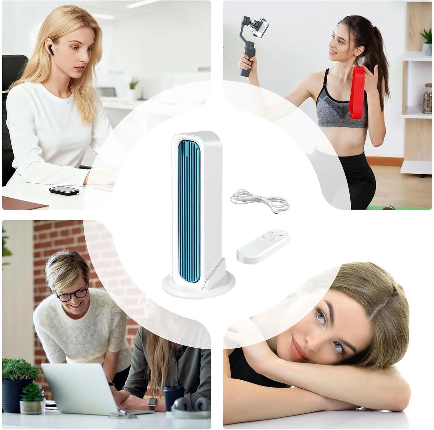 AeroCool – Fast Cooling Dual-Position Tower Fan