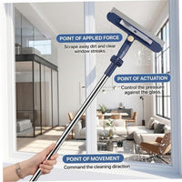 GlasVanta – Long-Handle Window Squeegee