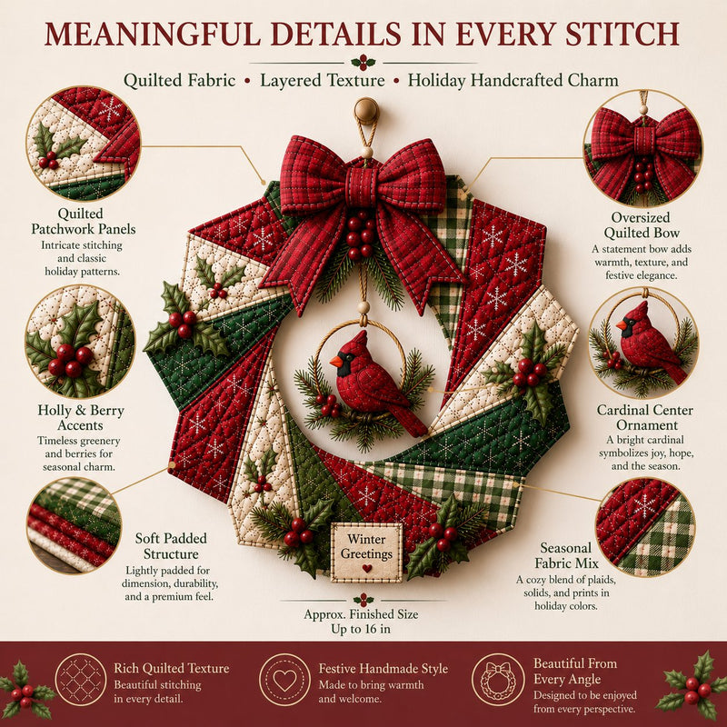 ChristmasCraft – Festive Fabric Wreath Making Kit