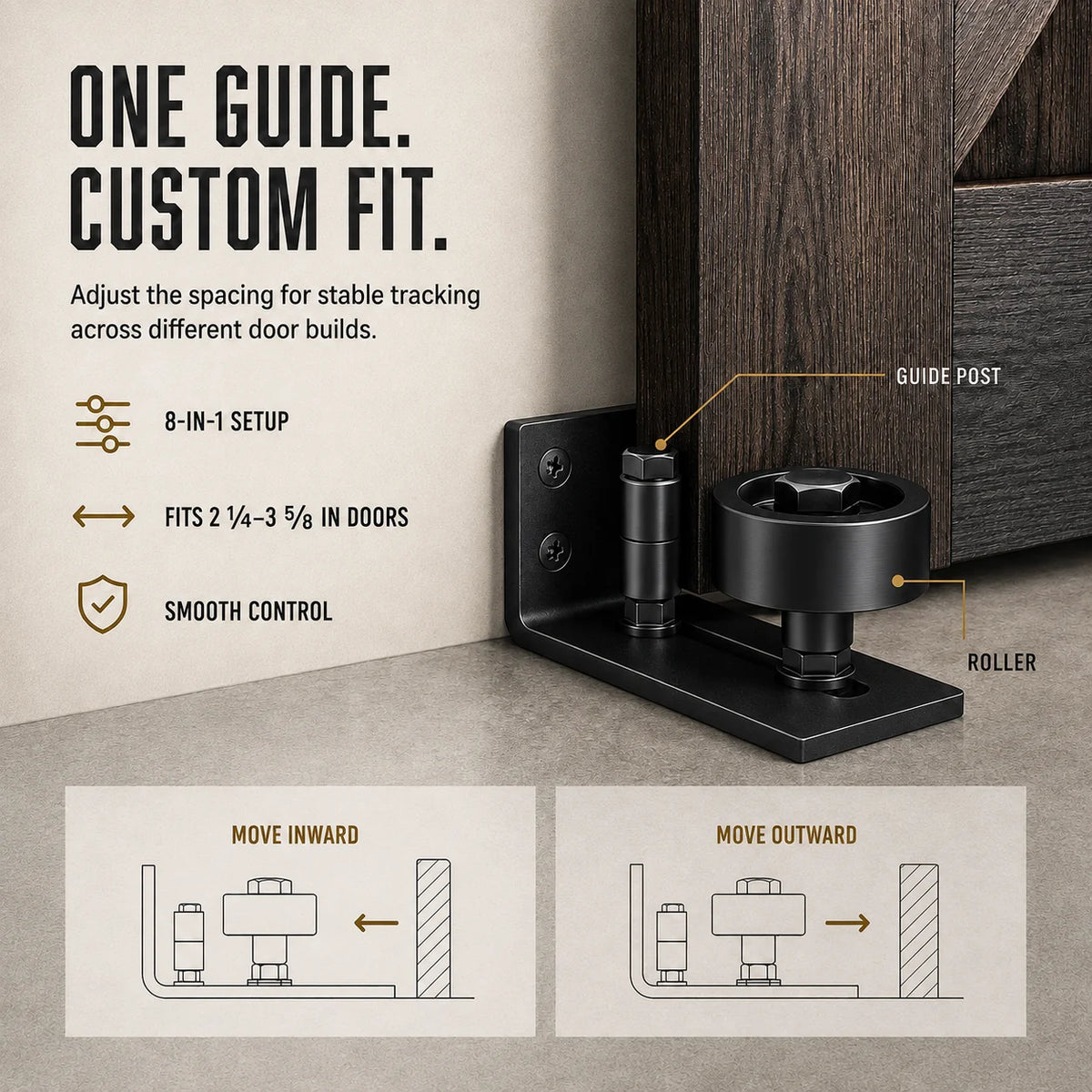 DoorAlign – Precision Barn Door Floor Guide