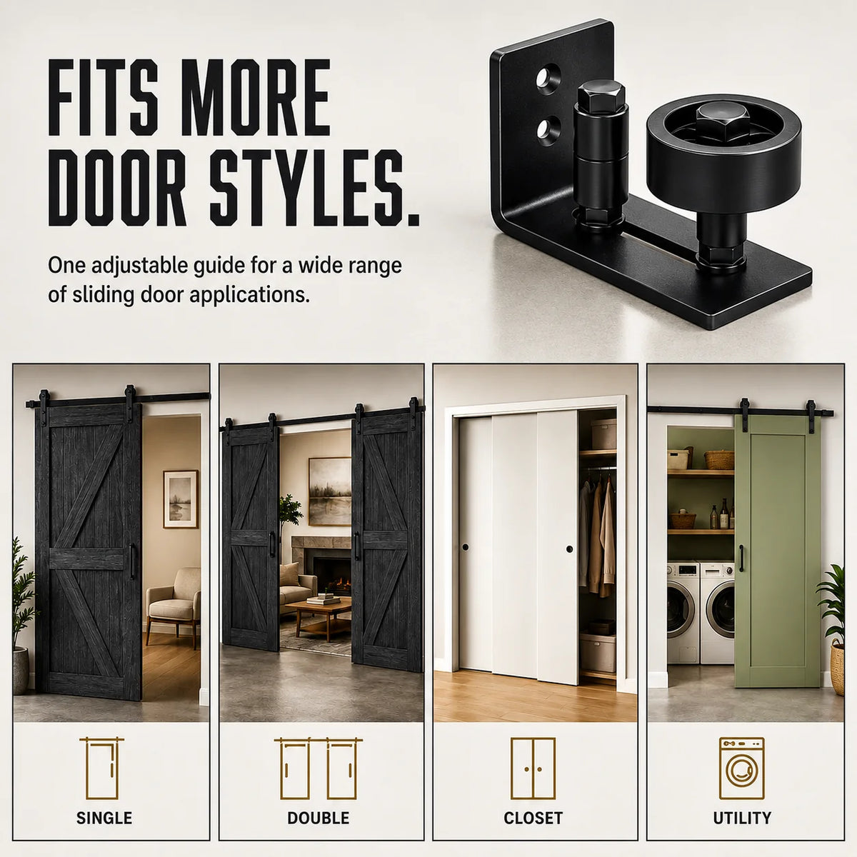 DoorAlign – Precision Barn Door Floor Guide