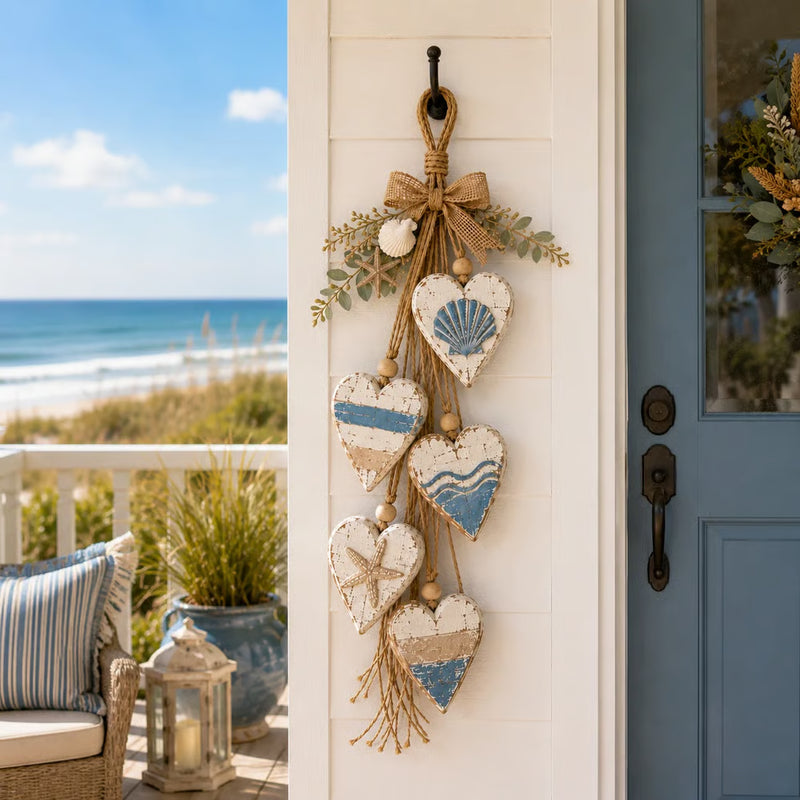 HeartHaven – Rustic Layered Heart Wall Hanging Decor