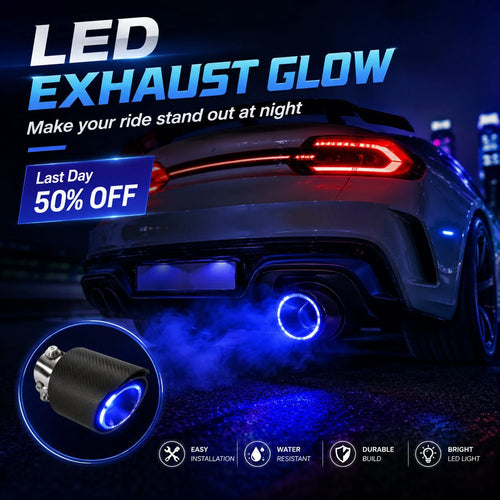 TurboFlare – Premium Carbon Fiber LED Exhaust Pipe