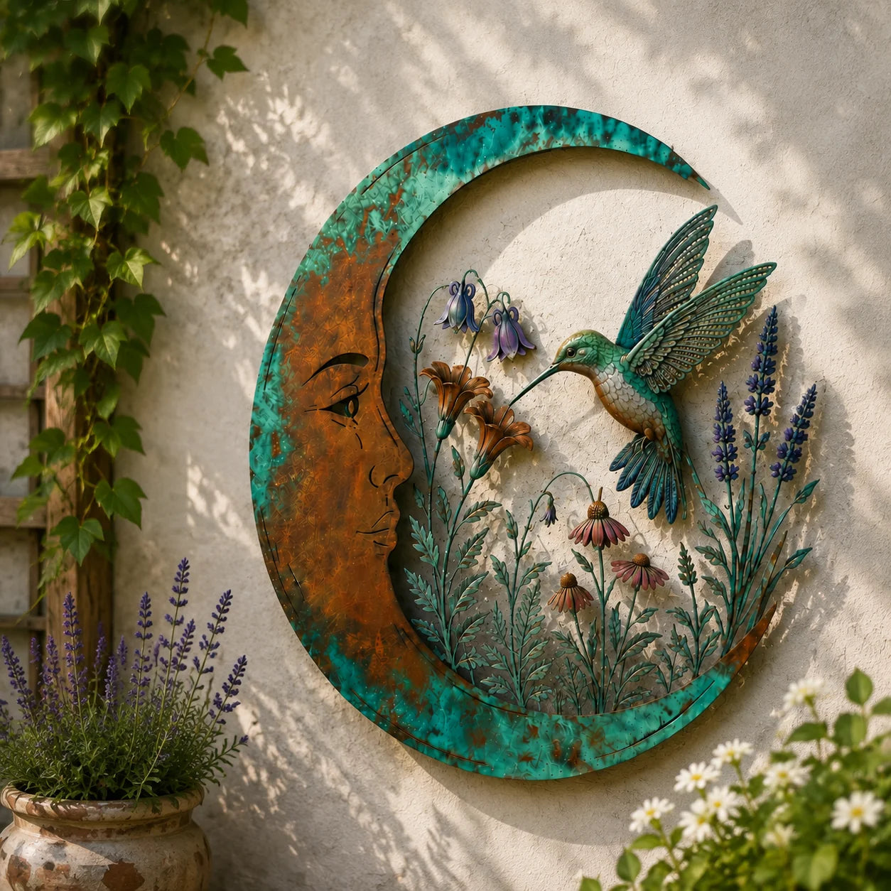 LunaBloom – Moon Fairy Wall Decor