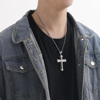 CrestOria – Lord’s Prayer Layered Cross Necklace