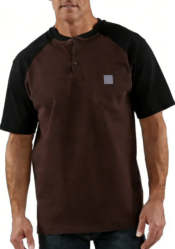 StyleFusion – Premium Color Block Casual Shirt