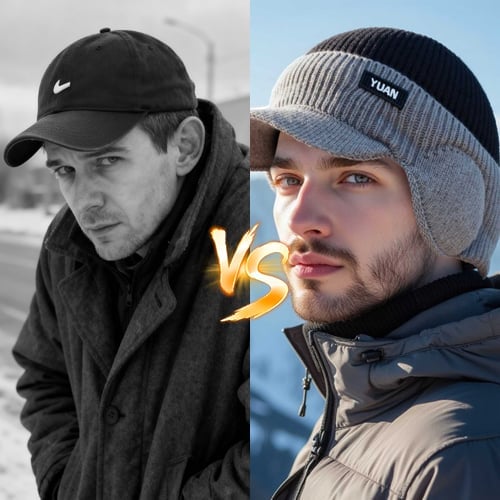 Windproof Thermal Cap in action