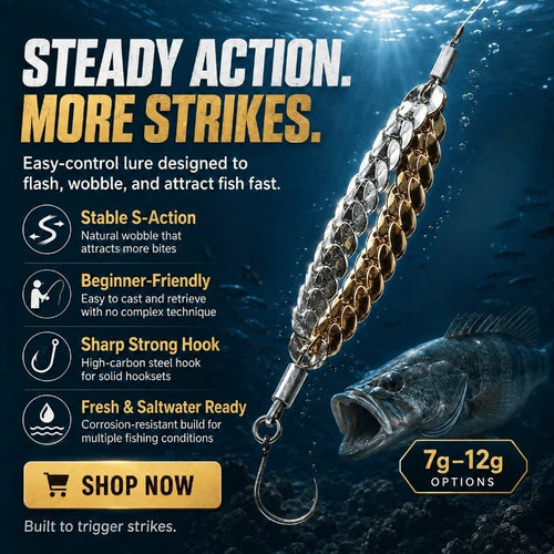 FlashTide – Realistic S-Action Chain Fishing Lure
