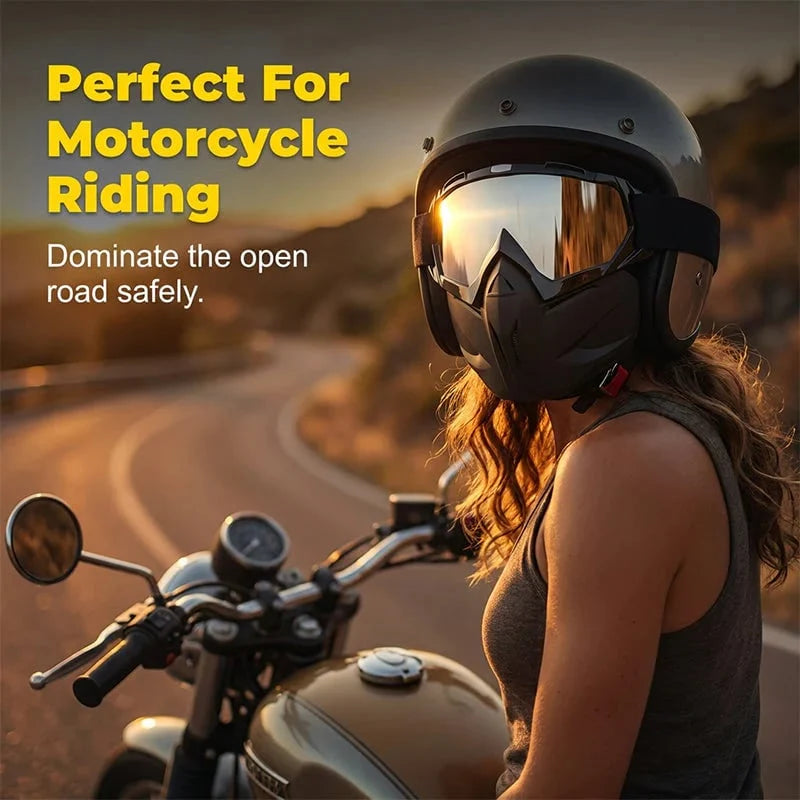 ShieldRide – Detachable Full-Face Outdoor Goggles