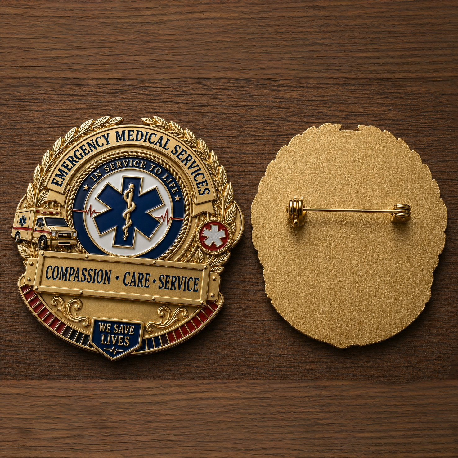 🚑 Last Day Promo: 49% OFF ⚕️Emergency Medical Services Honor Brooch Pin