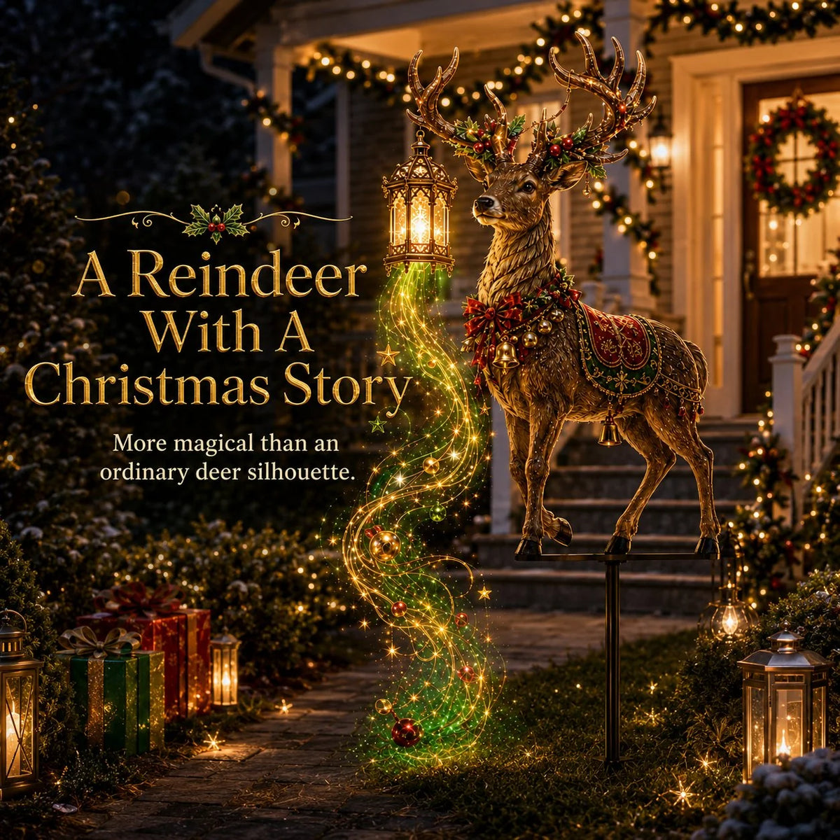 MerryStag – Light-Up Christmas Reindeer Decoration