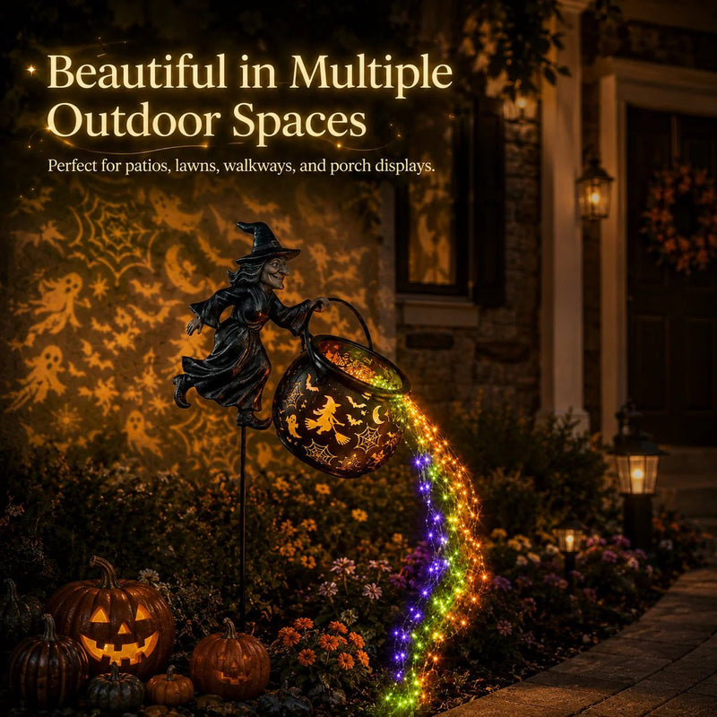 ShadowGlow – Halloween Witch Garden Light