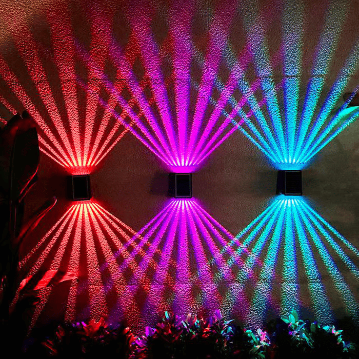 BrightRay – Outdoor 4 LED Solar Wall Lights