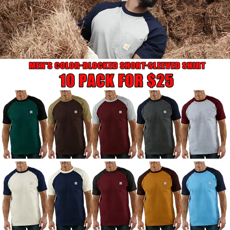 StyleFusion – Premium Color Block Casual Shirt