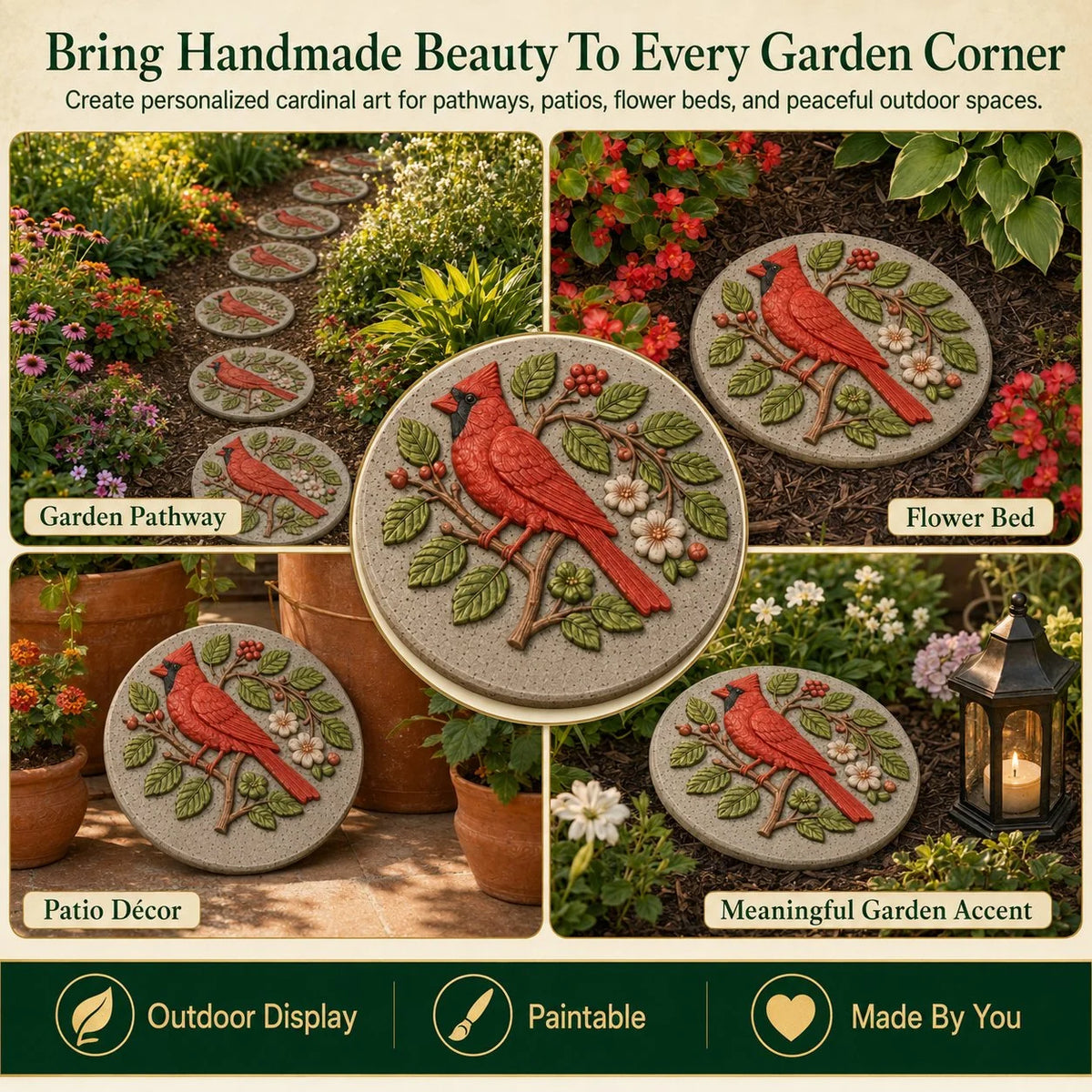 GardenMuse – Hummingbird DIY Stepping Stone Mold