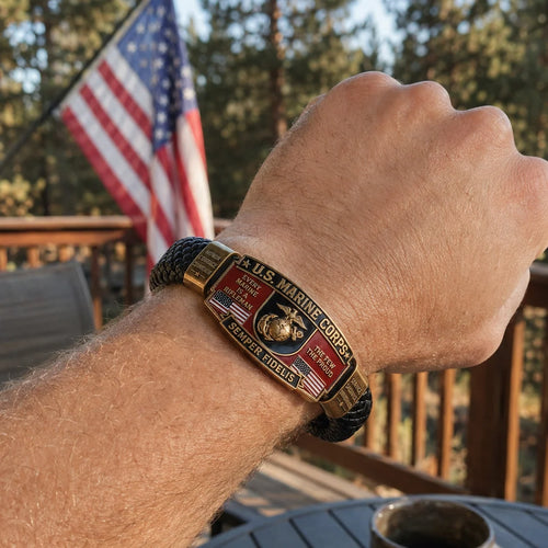 ValorForge – Premium Semper Fi Tribute Bracelet