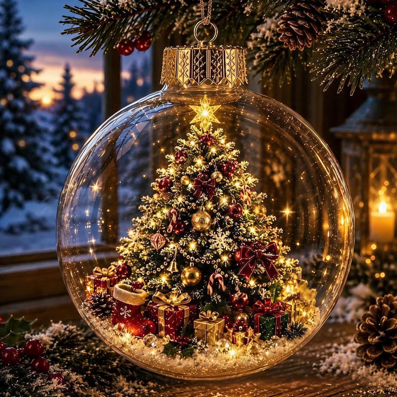 ChristmasAura – Glowing Holiday Diorama Ornament