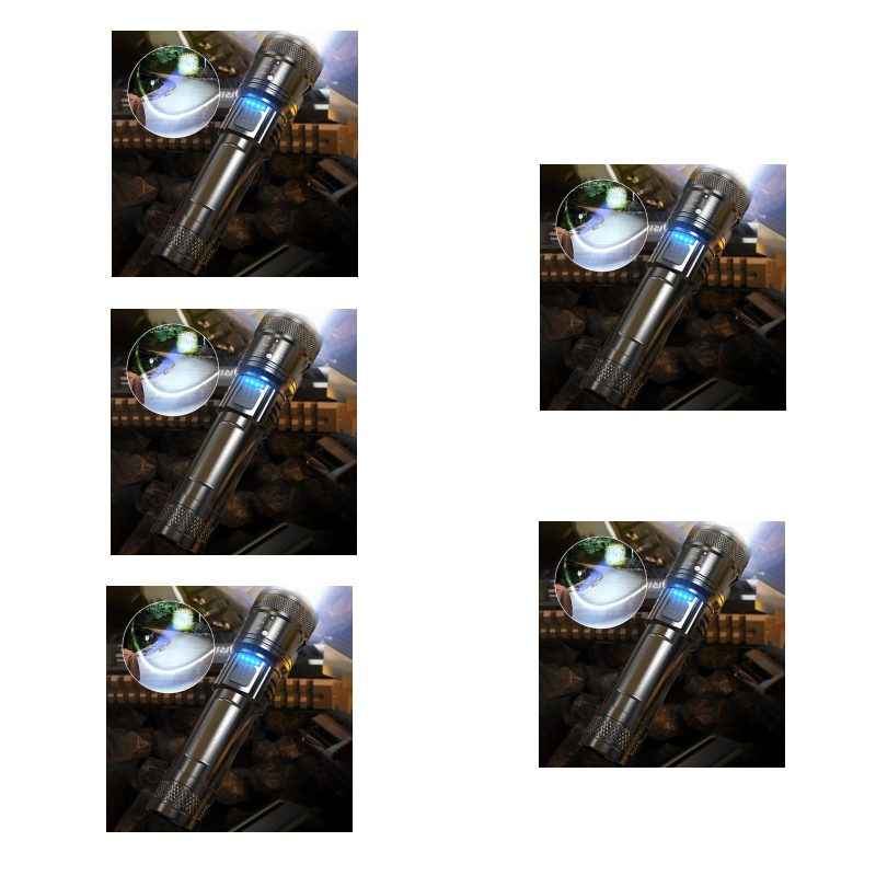 Super Strong Light Zoomable Flashlight