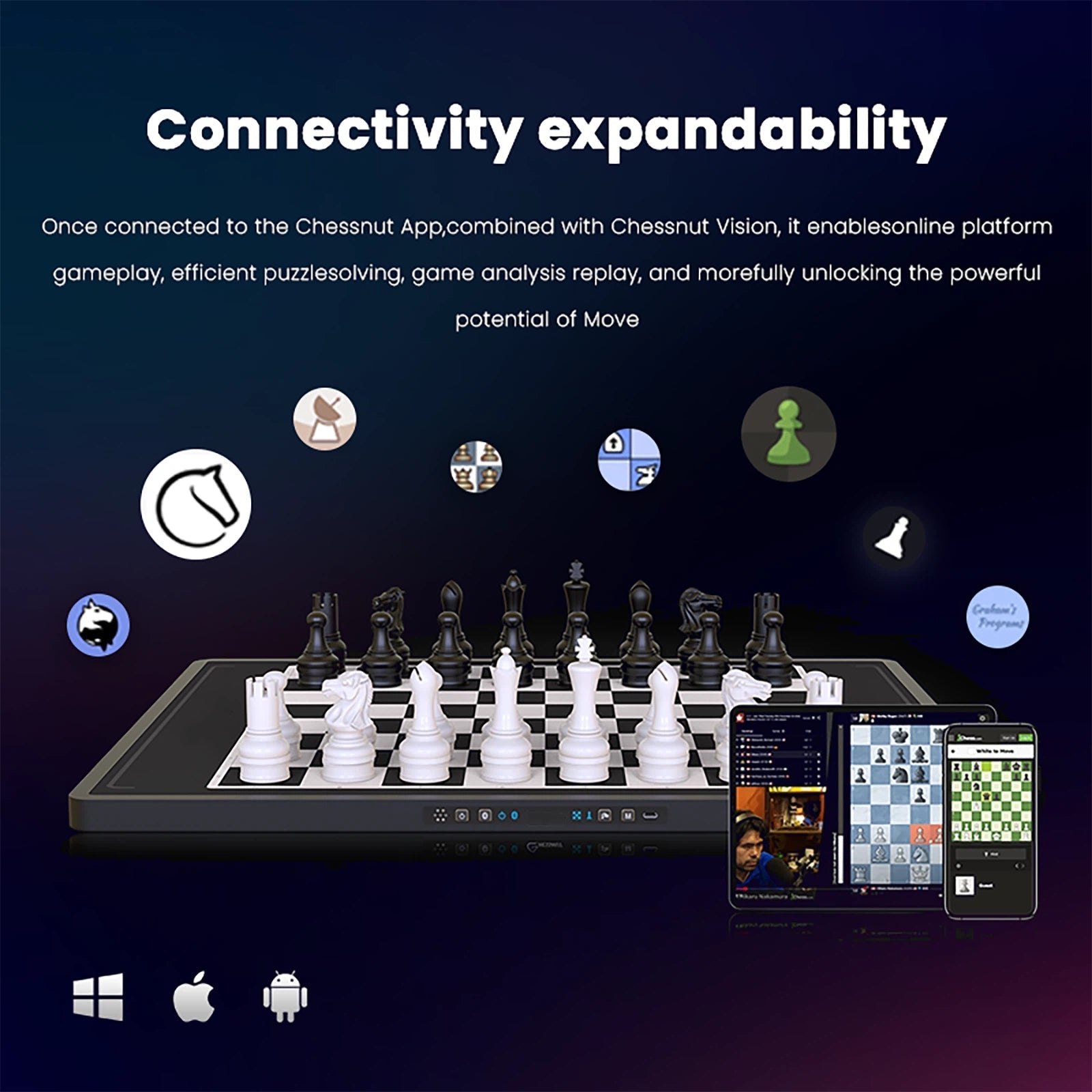 LumeChess – Smart Automated Wooden Chessboard